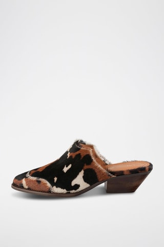 Leren Clogs Over the Sun Dallas - Zwart