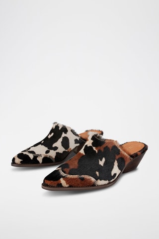 Leren Clogs Over the Sun Dallas - Zwart