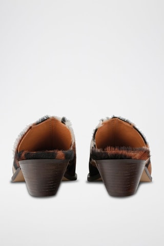 Leren Clogs Over the Sun Dallas - Zwart