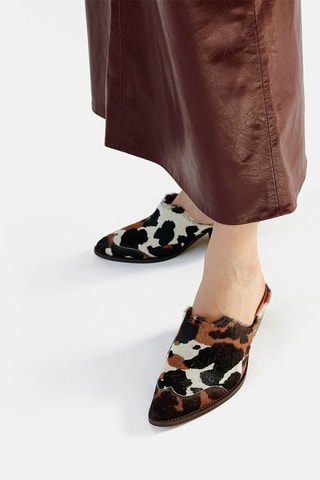 Leren Clogs Over the Sun Dallas - Zwart