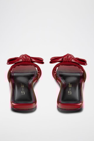 Mules em couro Costa Calma - Vermelho