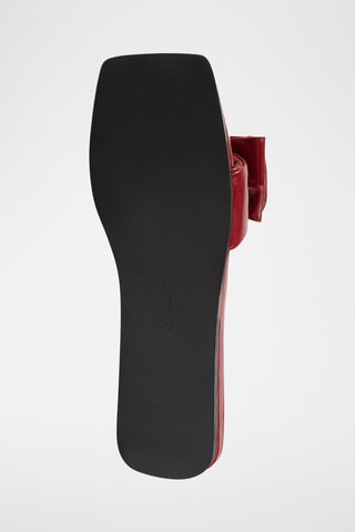 Mules em couro Costa Calma - Vermelho