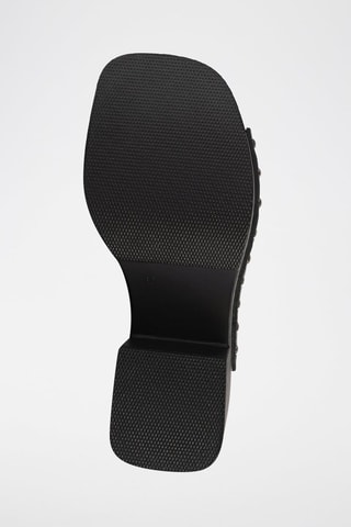 Leren Muiltjes met Hak Rustic Rambles - Zwart