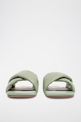 Leren Muiltjes Costa Brava - Zeegroen