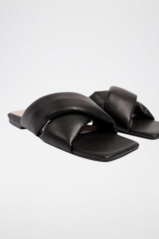 Leren Muiltjes Costa Brava - Zwart