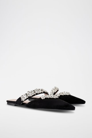 Mules em nobuck Sparks Fly - Preto