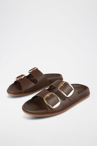 Leren Muiltjes Summer Soothe - Bruin