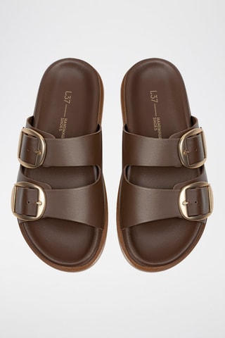 Leren Muiltjes Summer Soothe - Bruin