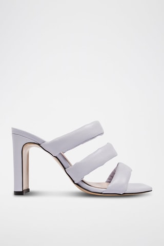 Leren Muiltjes met Hak A Little Space - Lichtpaars 