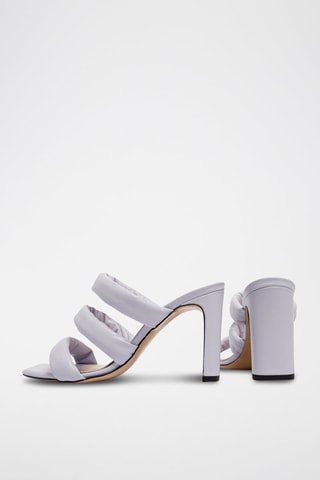 Leren Muiltjes met Hak A Little Space - Lichtpaars 