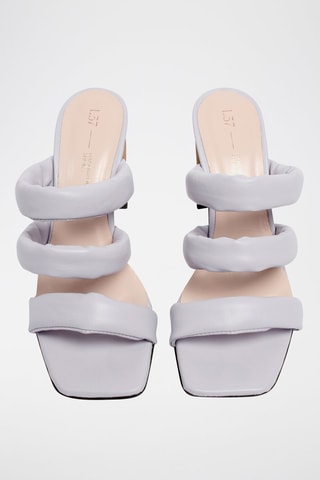 Leren Muiltjes met Hak A Little Space - Lichtpaars 