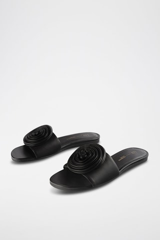 Mules em couro On Cloud Nine - Preto