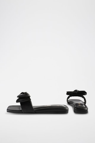 Mules em couro Costa Calma - Preto