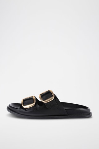 Leren Muiltjes Summer Soothe - Zwart