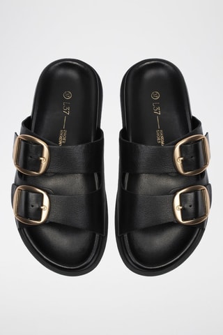 Leren Muiltjes Summer Soothe - Zwart