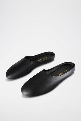 Leren Muiltjes All at Once - Zwart 