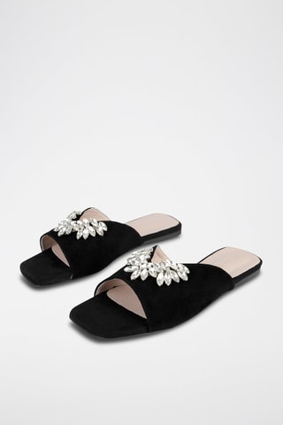 Nubuck Muiltjes Spedd of Desire - Zwart 