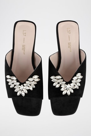 Nubuck Muiltjes Spedd of Desire - Zwart 