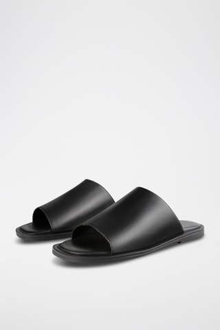 Mules em couro Sparks After the Sun - Preto