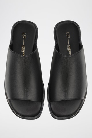 Mules em couro Sparks After the Sun - Preto