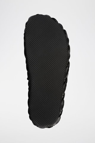 Leren Platform Muiltjes Hibiscus Hues - Zwart