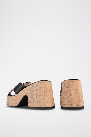 Leren Muiltjes met Hak It’s no Secret - Zwart