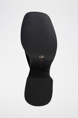 Leren Muiltjes met Hak It’s no Secret - Zwart