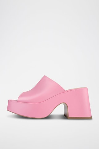 Leren Platform Muiltjes Los Amores - Roze