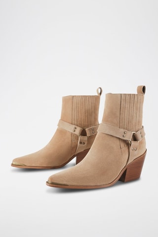 Enkellaarzen - Beige