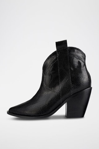 Leren Enkellaarzen Electric Feel - Zwart