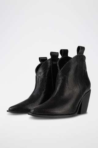 Leren Enkellaarzen Electric Feel - Zwart