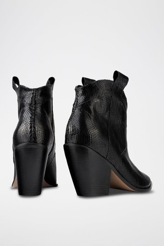 Leren Enkellaarzen Electric Feel - Zwart