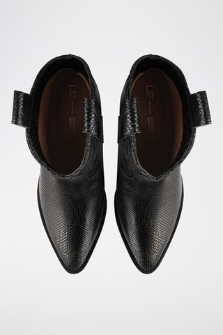 Leren Enkellaarzen Electric Feel - Zwart