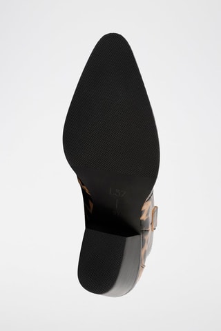 Botins em nobuck Nevada - Camel e preto