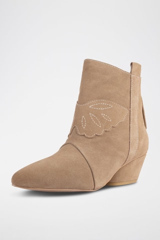 Botins em nobuck Feel My Needs - Bege