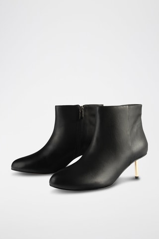 Botins em couro Little Things - Preto