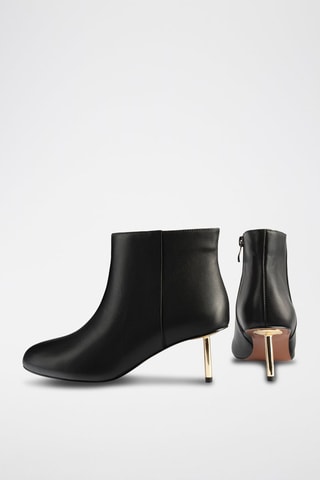 Botins em couro Little Things - Preto