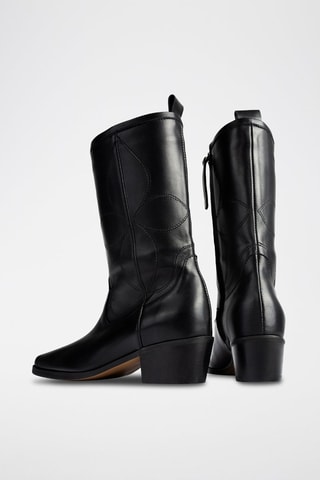 Leren Enkellaarzen Something in the Wave - Zwart