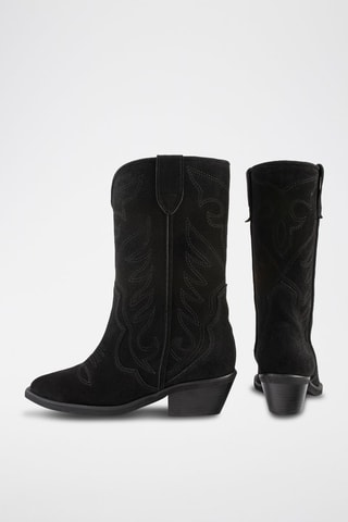 Nubuck Enkellaarzen Alabama - Zwart