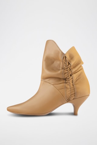 Leren Enkellaarzen Make me Like You - Lichtbruin