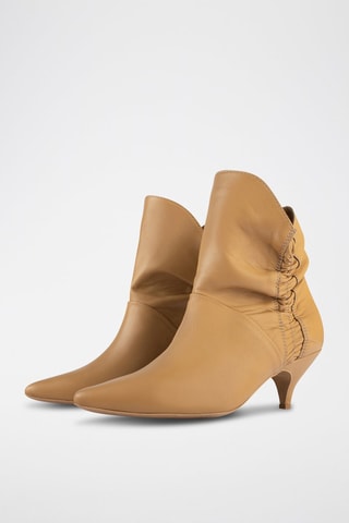 Leren Enkellaarzen Make me Like You - Lichtbruin