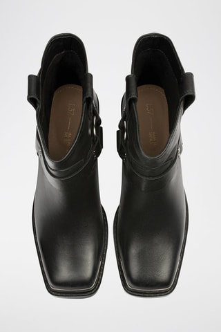 Leren Enkellaarzen Common Ground - Zwart