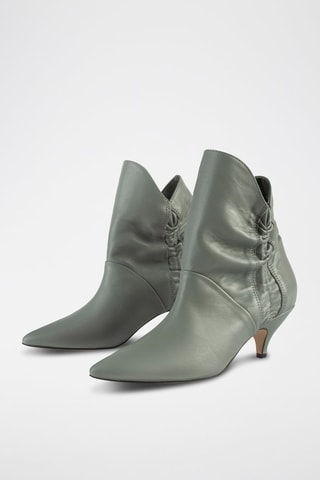 Leren Enkellaarzen Make me Like You - Grijs