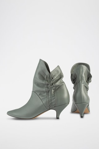 Leren Enkellaarzen Make me Like You - Grijs