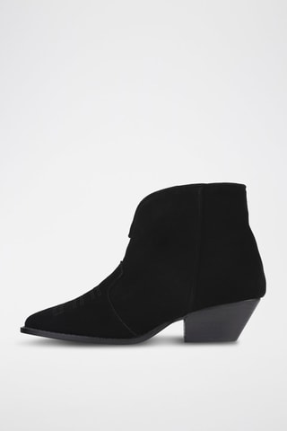 Nubuck Enkellaarzen Dancing on the Moon - Zwart