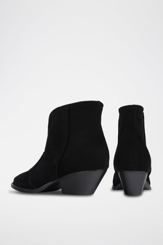 Nubuck Enkellaarzen Dancing on the Moon - Zwart