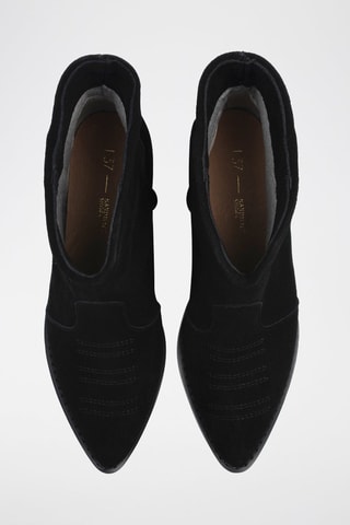 Nubuck Enkellaarzen Dancing on the Moon - Zwart