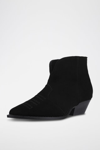 Nubuck Enkellaarzen Dancing on the Moon - Zwart