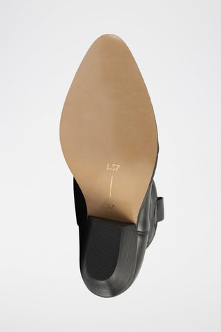 Leren Enkellaarzen Out of Time - Zwart 