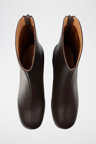 Leren Enkellaarzen - bruin